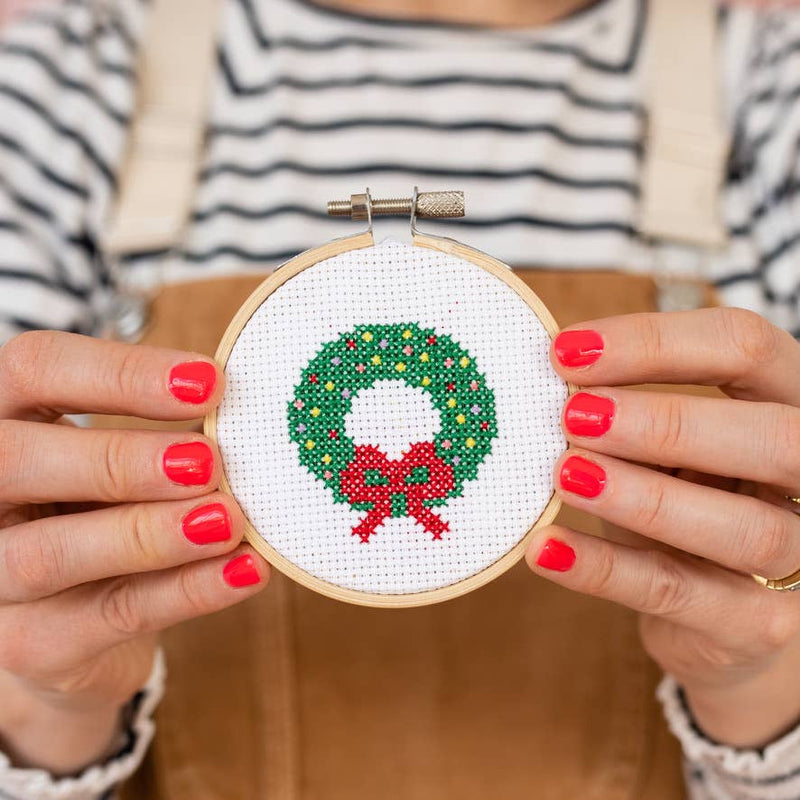 Christmas Wreath Cross Stitch Kit