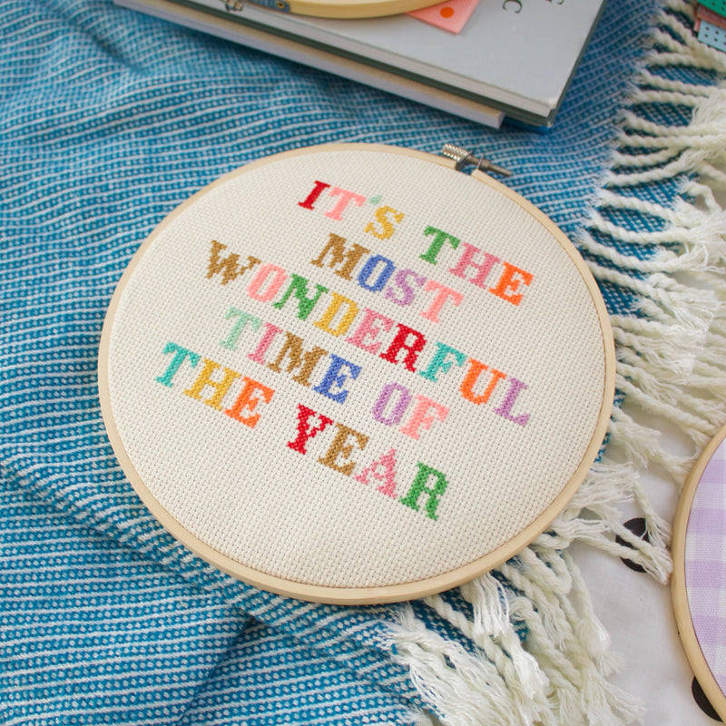 It's The Most Wonderful Time Cross Stitch Kit