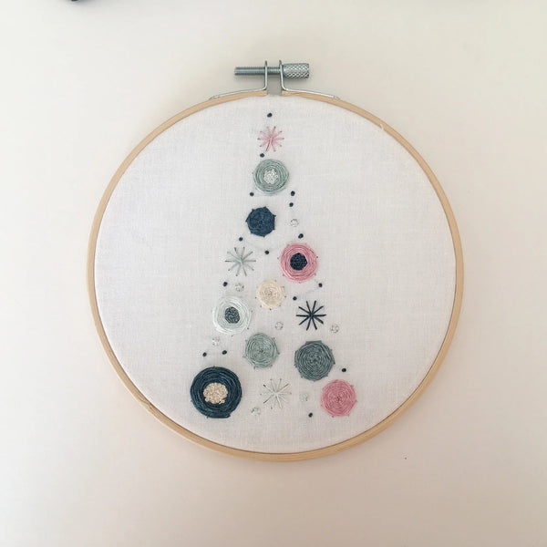 Contemporary Christmas Tree Embroidery Kit