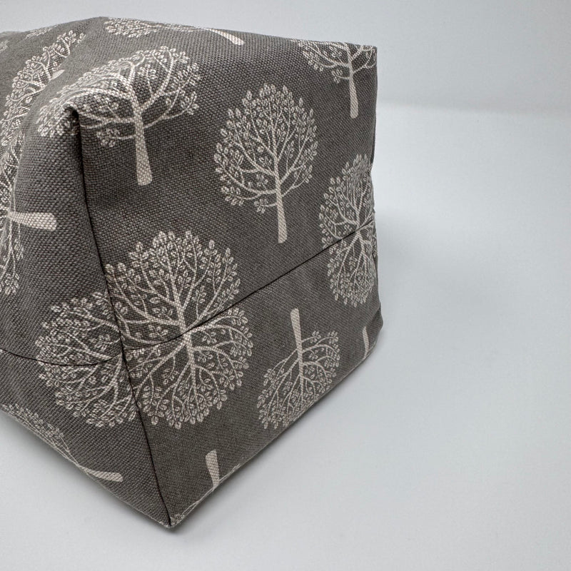 Into the Woods Project Bag – Medium (Grey/Natural Trees)