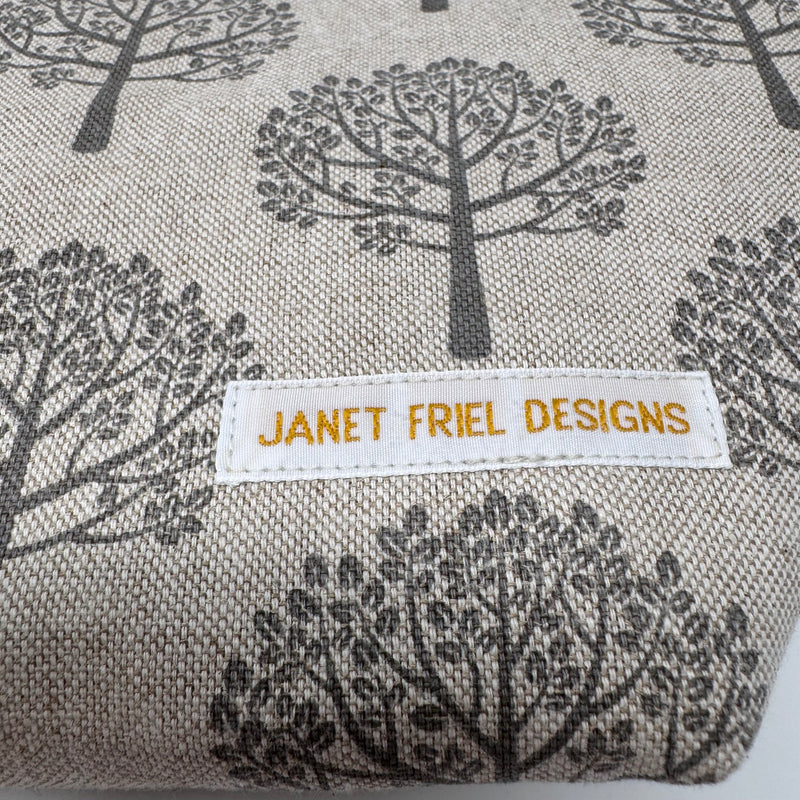 Into the Woods Project Bag – Medium (Natural/Grey Trees)