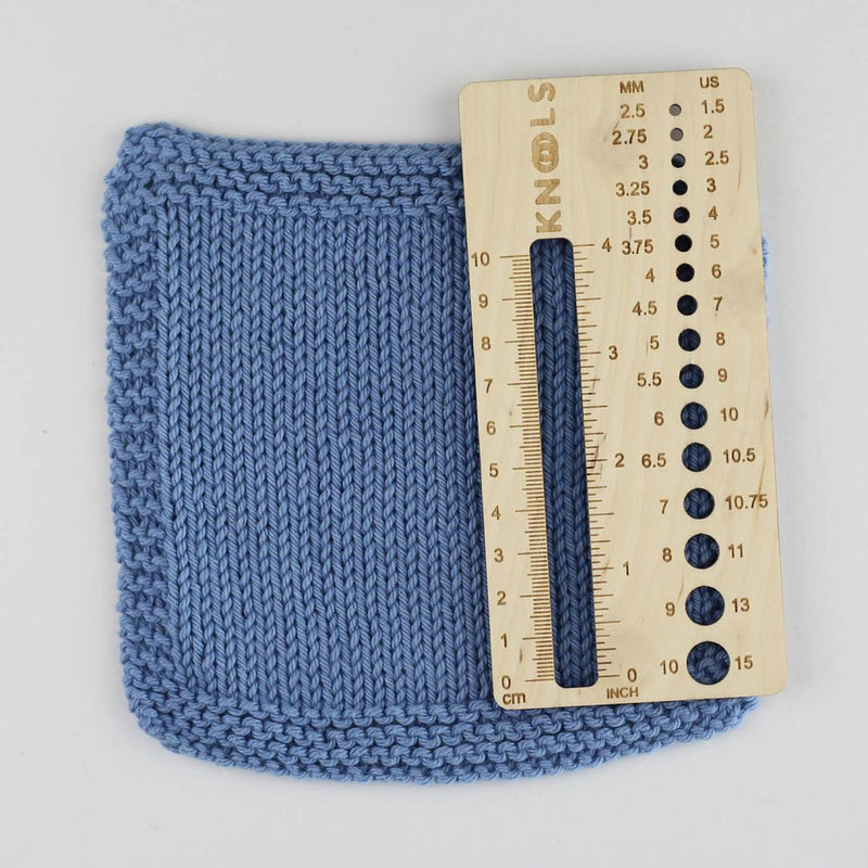 Knools Needle Gauge and Swatch Ruler