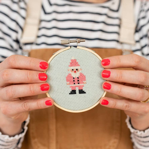 Christmas Santa Cross Stitch Kit