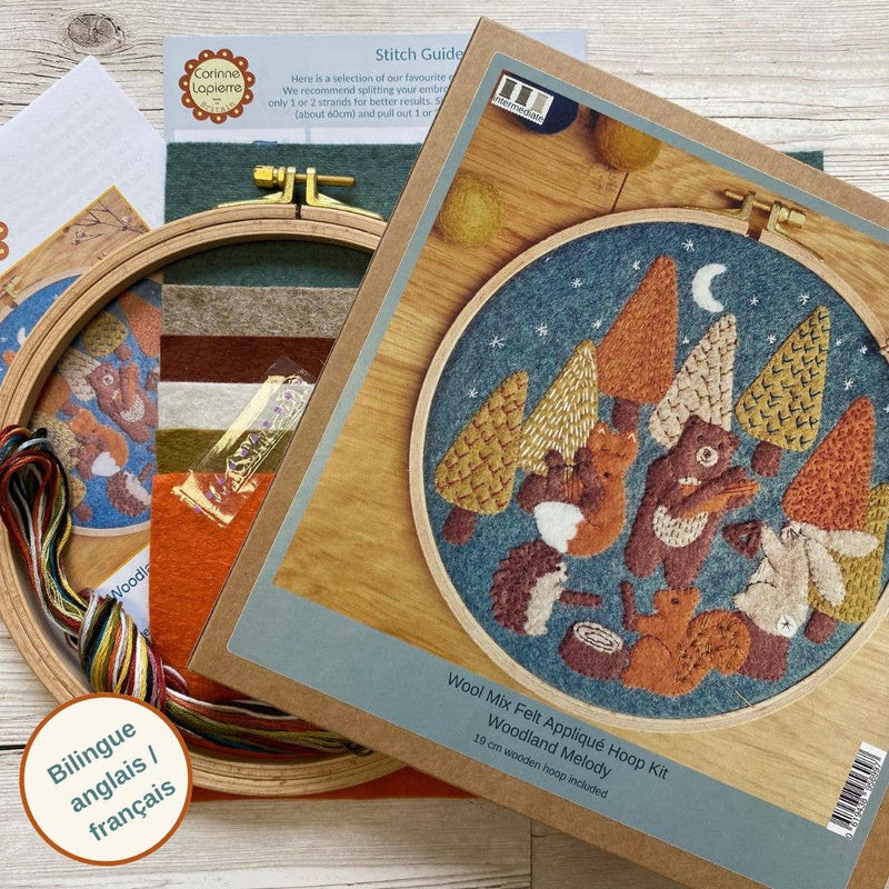 Woodland Melody Felt Appliqué Hoop Kit