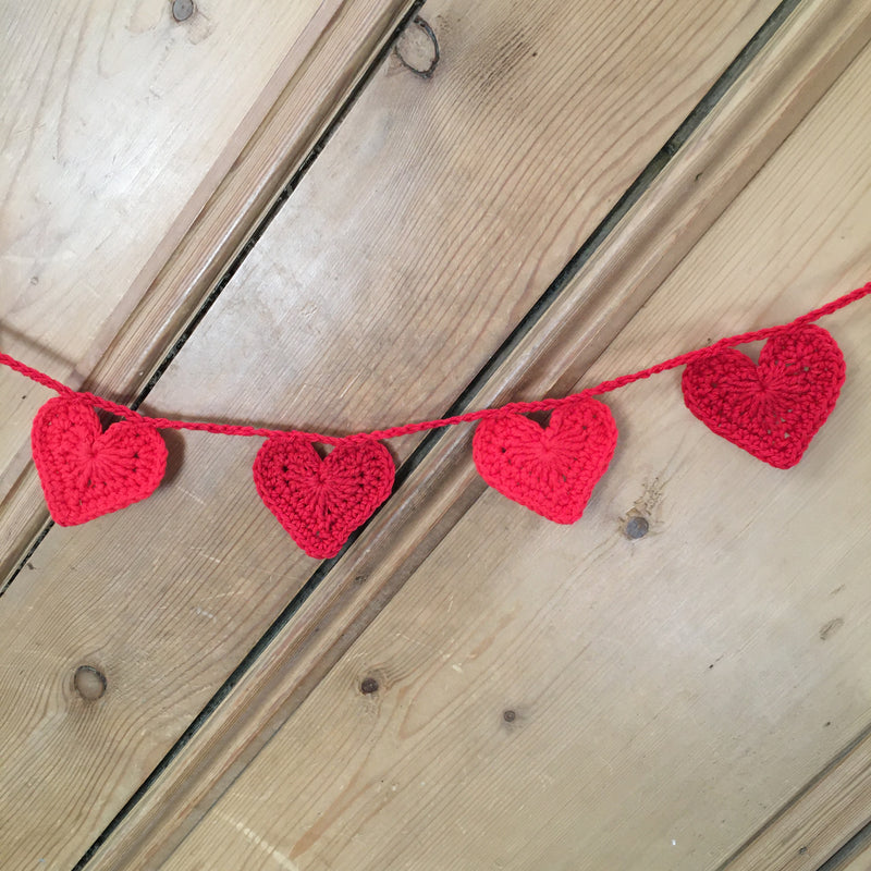 Next Steps Crochet: Heart Bunting - Friday 7th February 2025 10am - 1pm